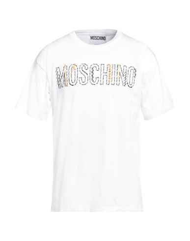 Moschino Man T-shirt White Size S Organic Cotton
