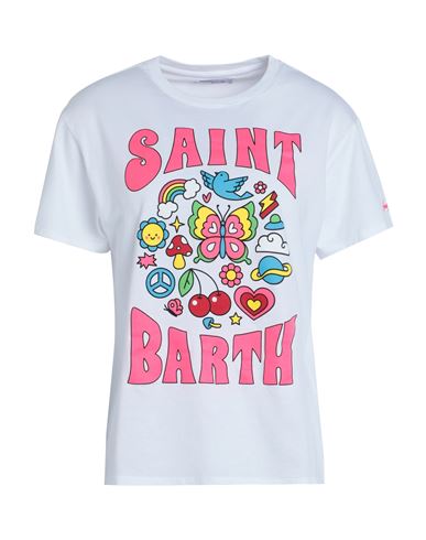 Mc2 Saint Barth Emilie Woman T-shirt White Size M Cotton