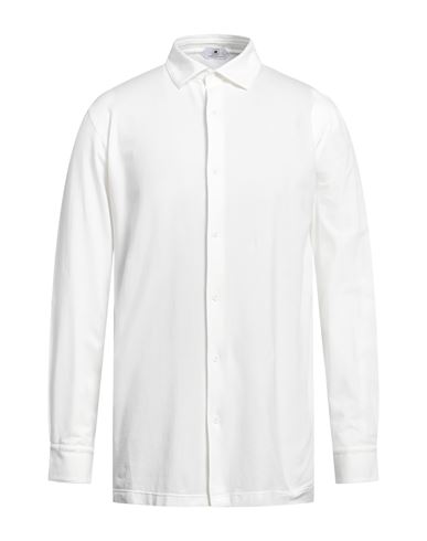 Kired Man Shirt White Size 42 Cotton, Elastane