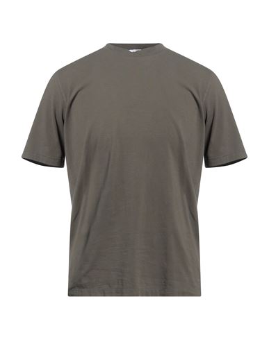 Kired Man T-shirt Military Green Size 44 Cotton, Elastane
