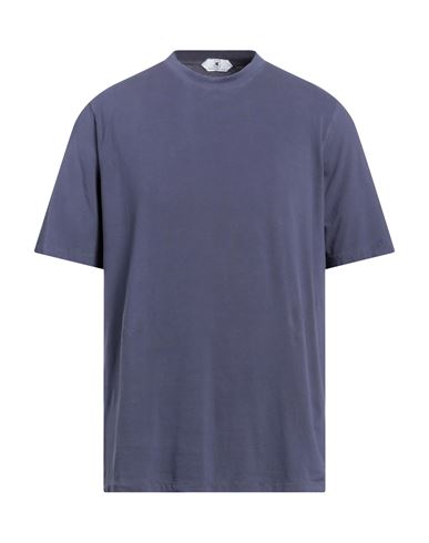 Kired Man T-shirt Navy Blue Size 42 Cotton, Elastane