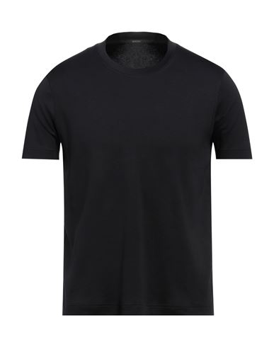 Zanone Man T-shirt Black Size 38 Cotton
