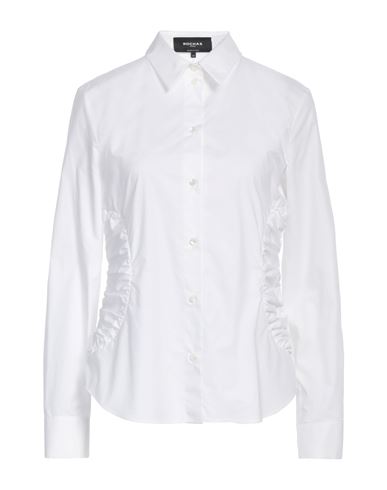 Shop Rochas Woman Shirt White Size 8 Cotton
