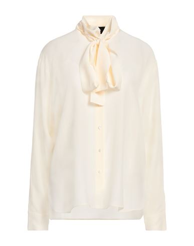 Shop Rochas Woman Shirt Cream Size 8 Silk In White
