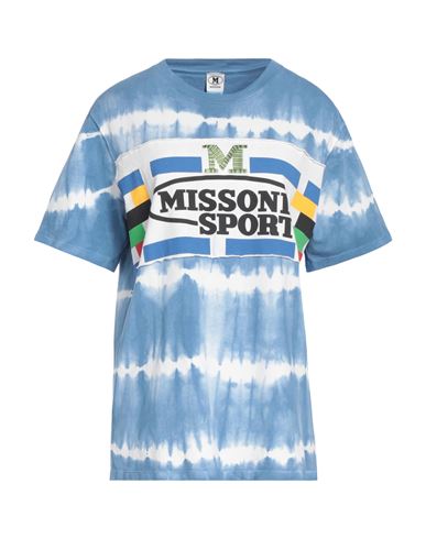 M Missoni Woman T-shirt Pastel Blue Size M Cotton