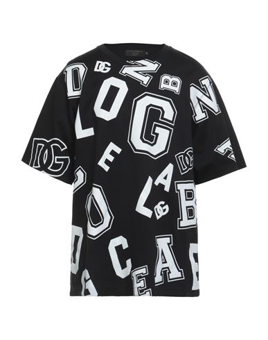 Dolce & Gabbana Man T-shirt Black Size 46 Cotton
