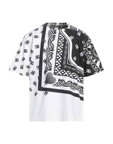 Dolce & Gabbana Man T-shirt Black Size 40 Cotton, Polyamide, Elastane
