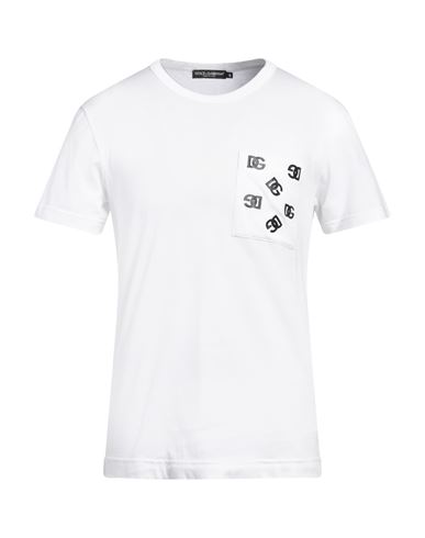 Dolce & Gabbana Man T-shirt White Size 42 Cotton