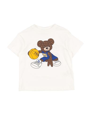 Fendi Babies'  Toddler Boy T-shirt White Size 4 Cotton