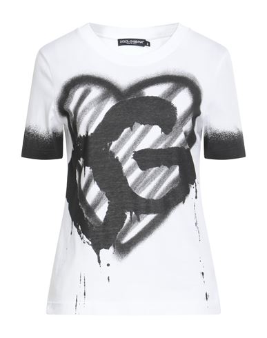 Dolce & Gabbana Woman T-shirt White Size 4 Cotton