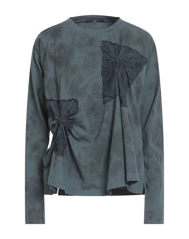 Shop High Woman T-shirt Grey Size L Cotton, Cupro, Rayon