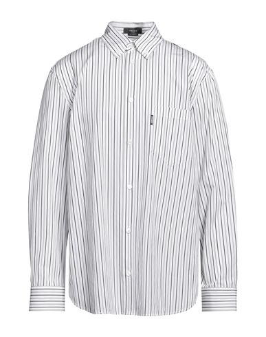 Shop Versace Man Shirt White Size 42 Cotton, Silk