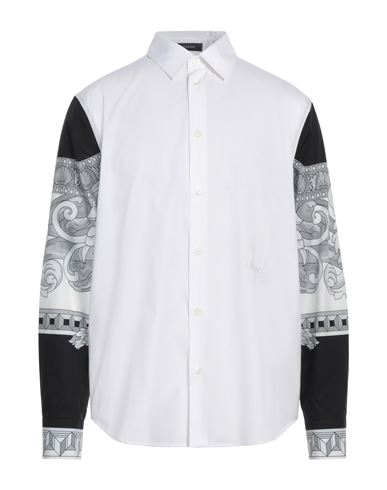 Shop Versace Man Shirt White Size 46 Cotton, Polyester