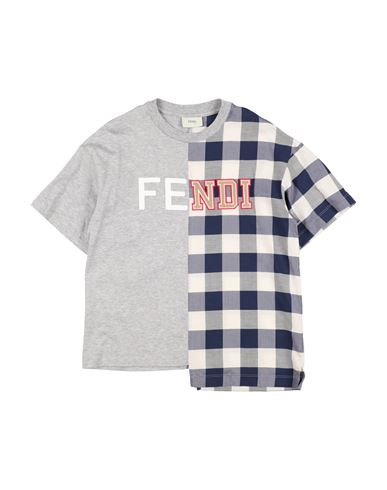 Shop Fendi Toddler Boy T-shirt Light Grey Size 5 Cotton