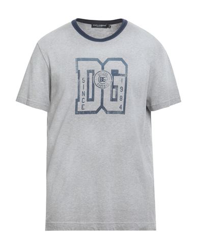 Dolce & Gabbana Man T-shirt Grey Size 40 Cotton