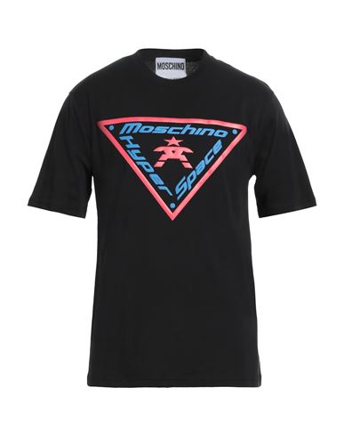 Shop Moschino Man T-shirt Black Size 40 Cotton
