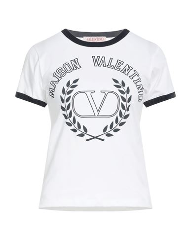 Valentino Garavani Woman T-shirt White Size Xl Cotton