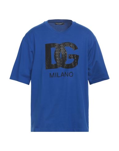 Dolce & Gabbana Man T-shirt Blue Size L Cotton