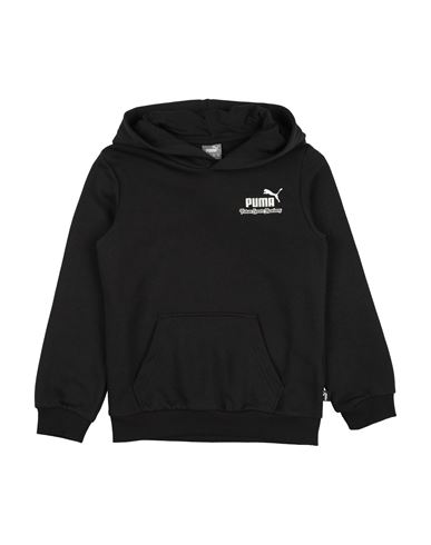 Puma Babies'  Ess+ Mid 90s Hoodie Tr B Toddler Boy Sweatshirt Black Size 7 Cotton, Polyester, Elastane