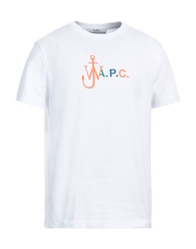 Shop A.p.c. X Jw Anderson A. P.c. X Jw Anderson Man T-shirt White Size Xl Cotton