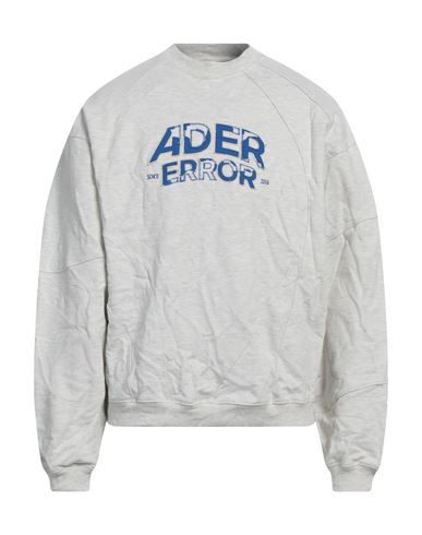 Shop Ader Error Man Sweatshirt Light Grey Size M Cotton, Polyester