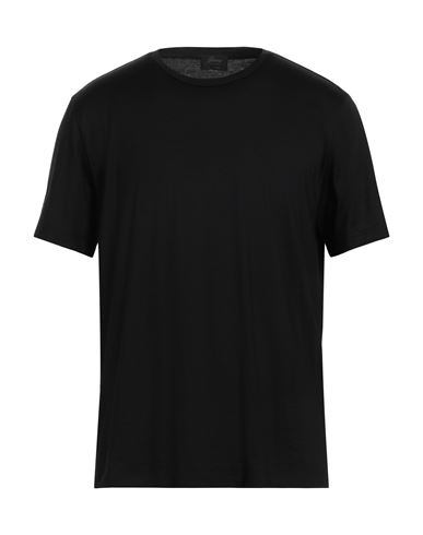 Brioni Man T-shirt Black Size Xxl Cashmere