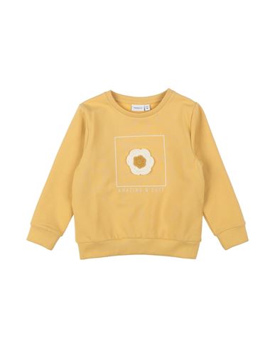 Name It® Babies' Name It Toddler Girl Sweatshirt Ocher Size 6 Organic Cotton, Elastane In Yellow