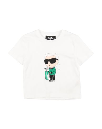 Karl Lagerfeld Babies'  Toddler Boy T-shirt White Size 6 Cotton