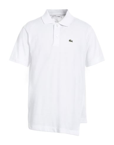 Shop Lacoste X Comme Des Garçons Shirt Man Polo Shirt White Size Xl Cotton