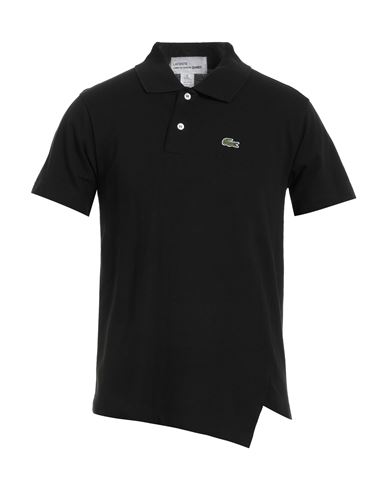 Lacoste X Comme Des Garçons Shirt Man Polo Shirt Black Size Xl Cotton