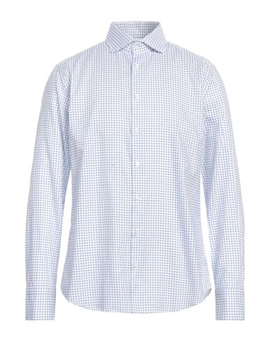 Bastoncino Man Shirt White Size 16 ½ Cotton In Blue