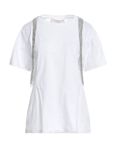 Shop Circus Hotel Woman T-shirt White Size M Cotton, Glass, Brass