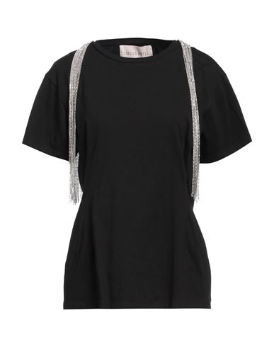 Shop Circus Hotel Woman T-shirt Black Size M Cotton, Glass, Brass