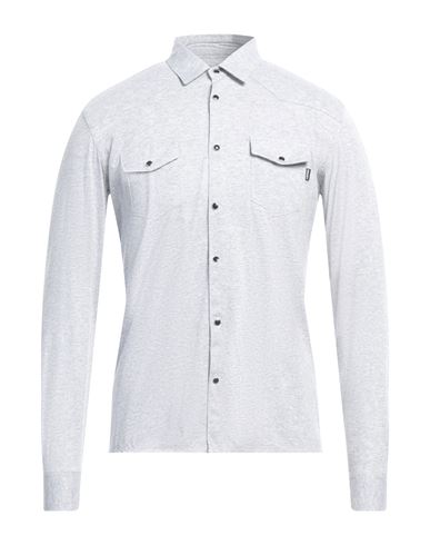 Daniele Alessandrini Homme Man Shirt Grey Size 15 ¾ Cotton In White