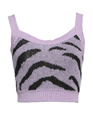 Shop Actualee Woman Top Light Purple Size M Acrylic, Recycled Polyamide, Wool, Mohair Wool