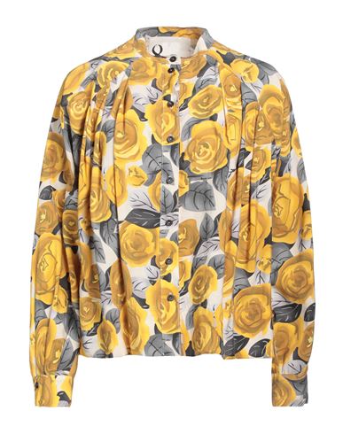 Shop 8pm Woman Shirt Ocher Size Xs Rayon, Polyester In Yellow