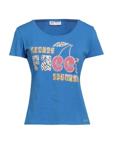Shop Ean 13 Woman T-shirt Blue Size 8 Cotton, Elastane