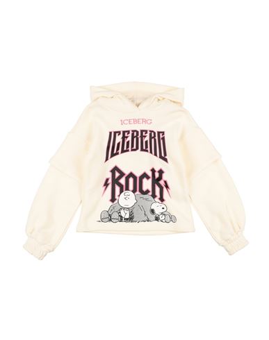 Shop Iceberg Toddler Girl Sweatshirt White Size 4 Cotton, Polyester