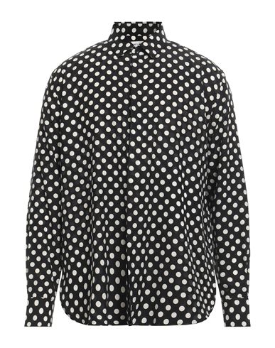 Shop Saint Laurent Man Shirt Black Size 16 ½ Silk