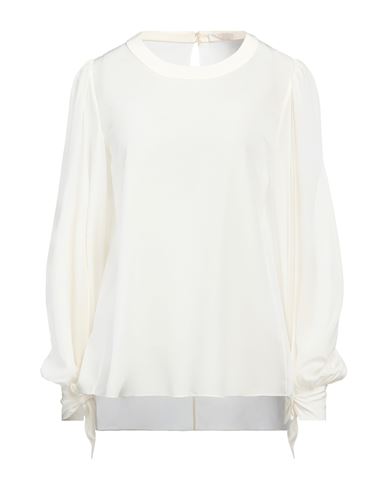 Chloé Woman Top Ivory Size 10 Silk In White