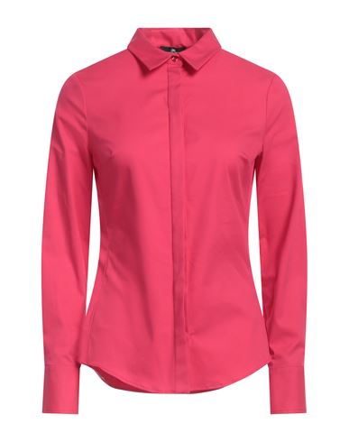 Elisabetta Franchi Woman Shirt Fuchsia Size 4 Cotton, Polyamide, Elastane In Multi