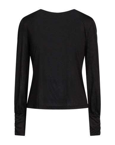 Patrizia Pepe Woman T-shirt Black Size 2 Modal
