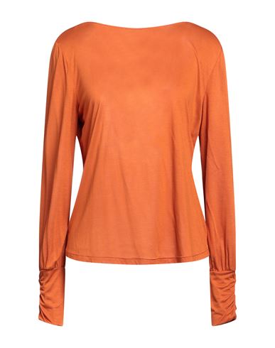 Patrizia Pepe Woman T-shirt Orange Size 2 Modal