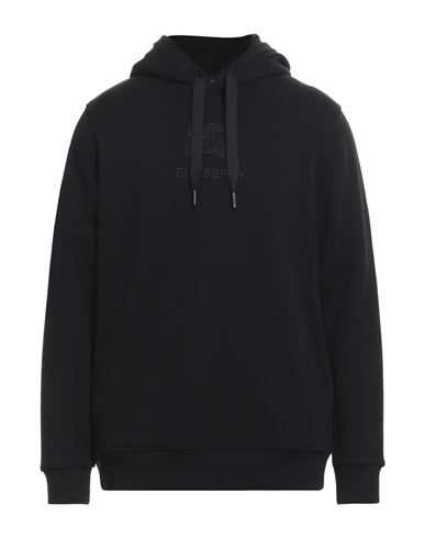 Shop Burberry Man Sweatshirt Black Size M Cotton, Elastane