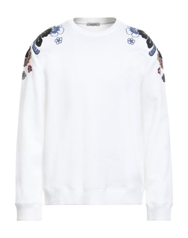 Valentino Garavani Man Sweatshirt White Size L Cotton, Polyamide, Elastane