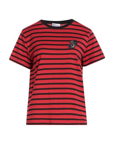 Red Valentino Woman T-shirt Red Size S Cotton In Multi