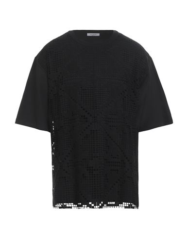 Shop Valentino Garavani Man T-shirt Black Size L Cotton, Polyester