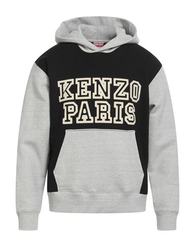 Shop Kenzo Man Sweatshirt Black Size L Cotton, Elastane