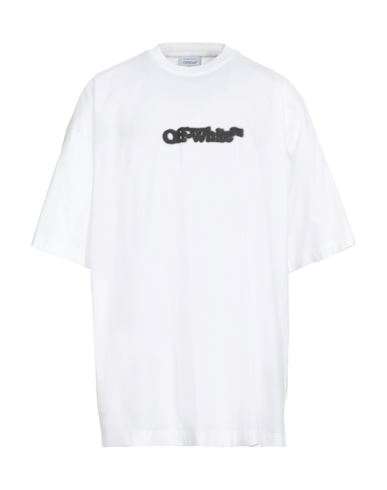 Off-white Man T-shirt White Size Xs Cotton, Elastane