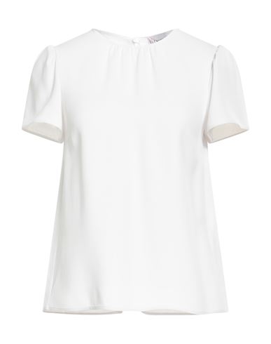 Red Valentino Woman Top Off White Size 0 Acetate, Viscose